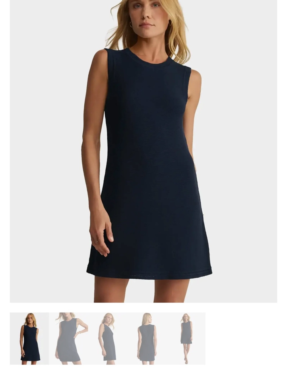 Z Supply Sandbar Crochet Navy Shift Dress - Classic  Women's Dress